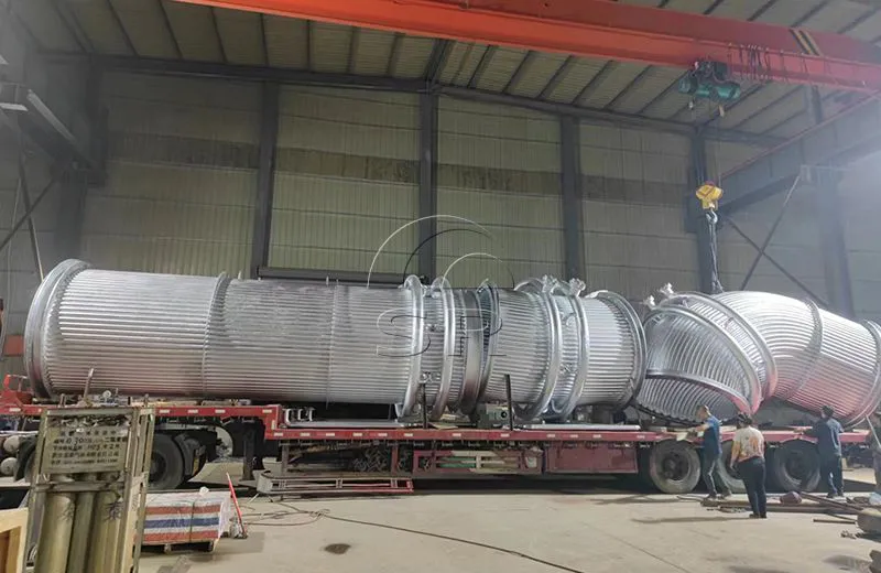 Codo de techo refrigerado por agua para sistema de extracción de humos