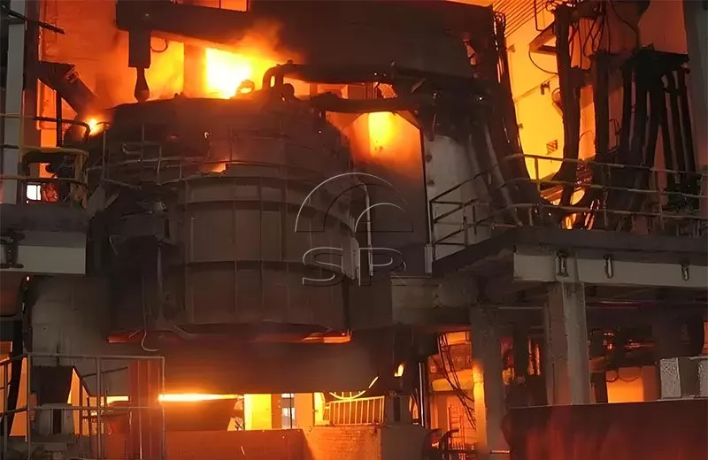 horno de arco eléctrico de producción de acero