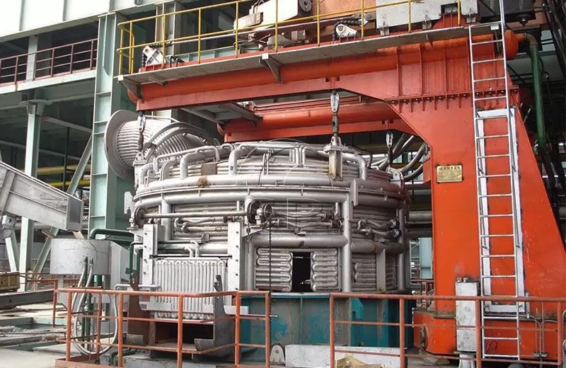 horno de arco eléctrico de producción de acero