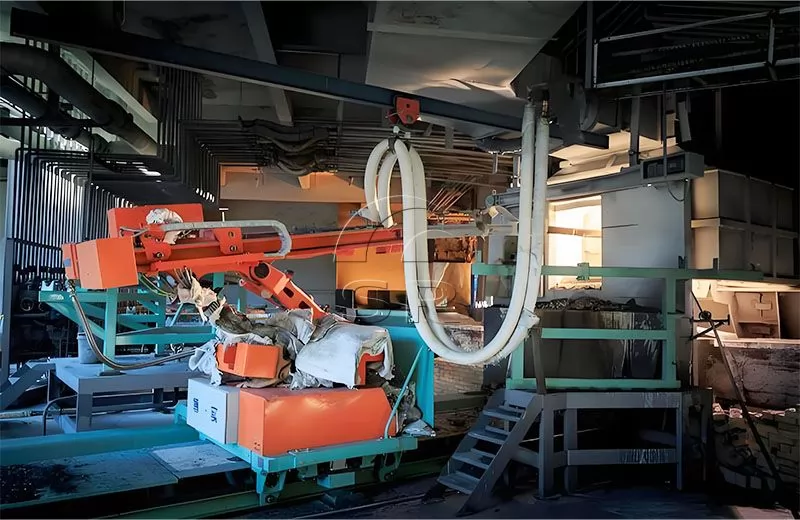 Arco sumergido Introducción a la máquina taponadora de orificio abierto con horno